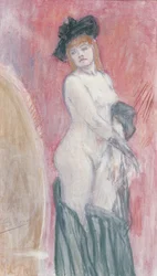 Coquette devant un miroir